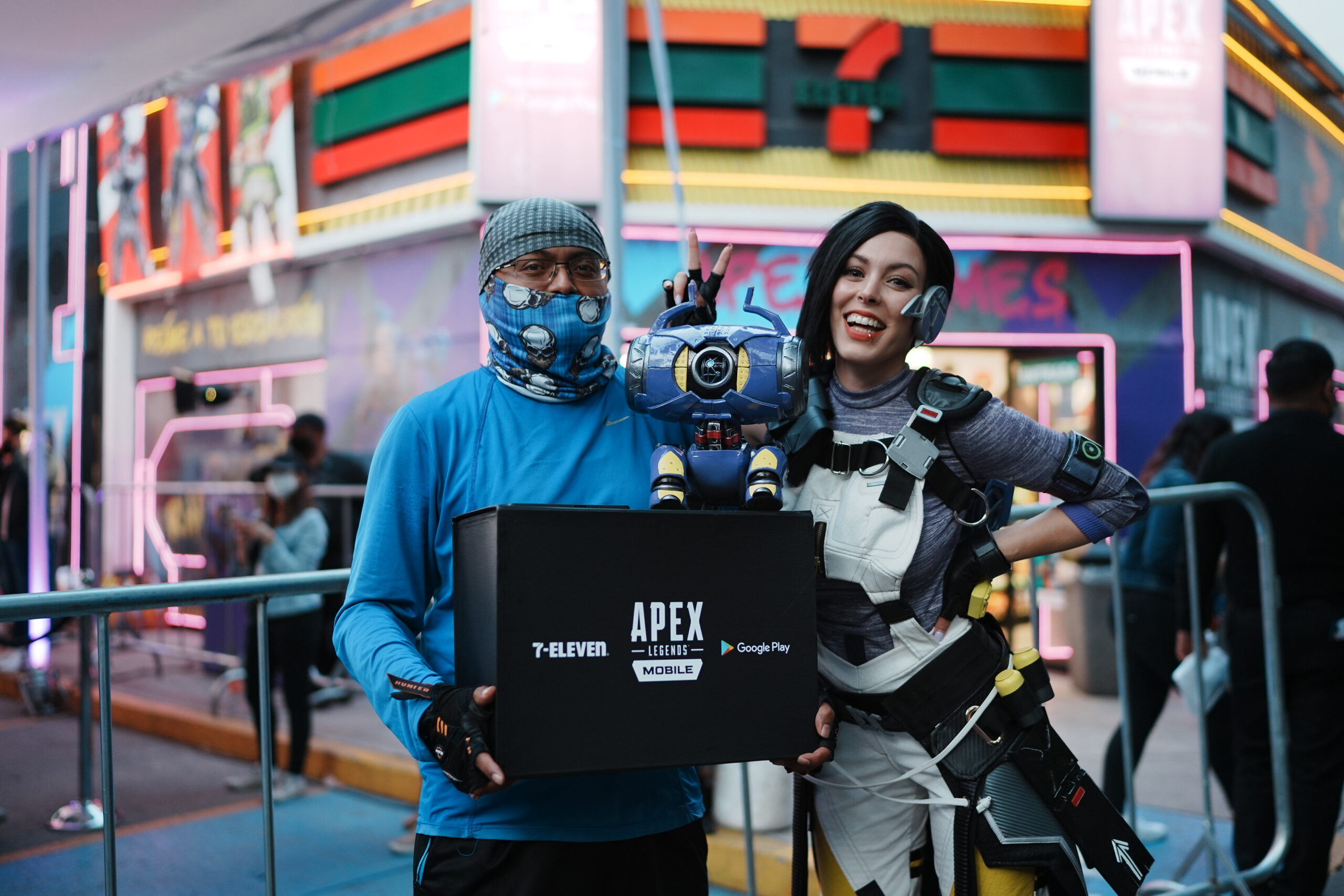 Wraith con un ganador del evento Apex Legends Mobile